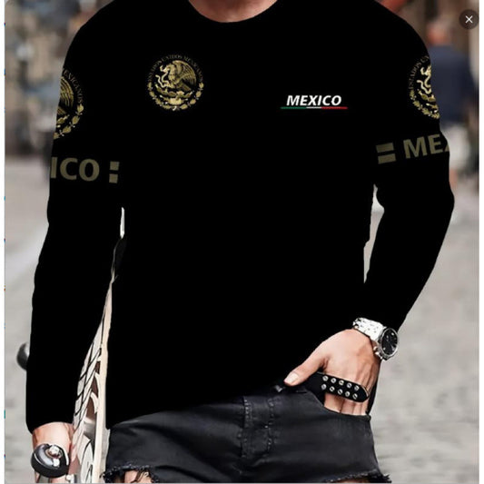 KZZ Men's 3D Print Long Sleeve T-Shirt