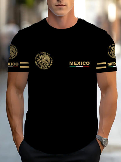 KZZ Men's 3D-Printed Short-Sleeve T-Shirt