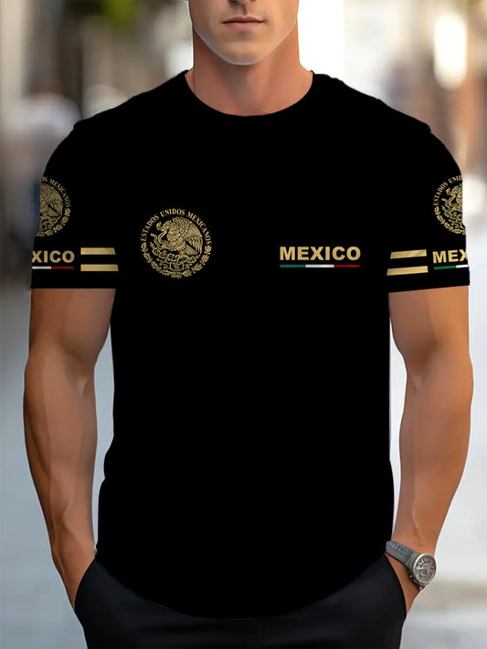 KZZ Men's 3D-Printed Short-Sleeve T-Shirt