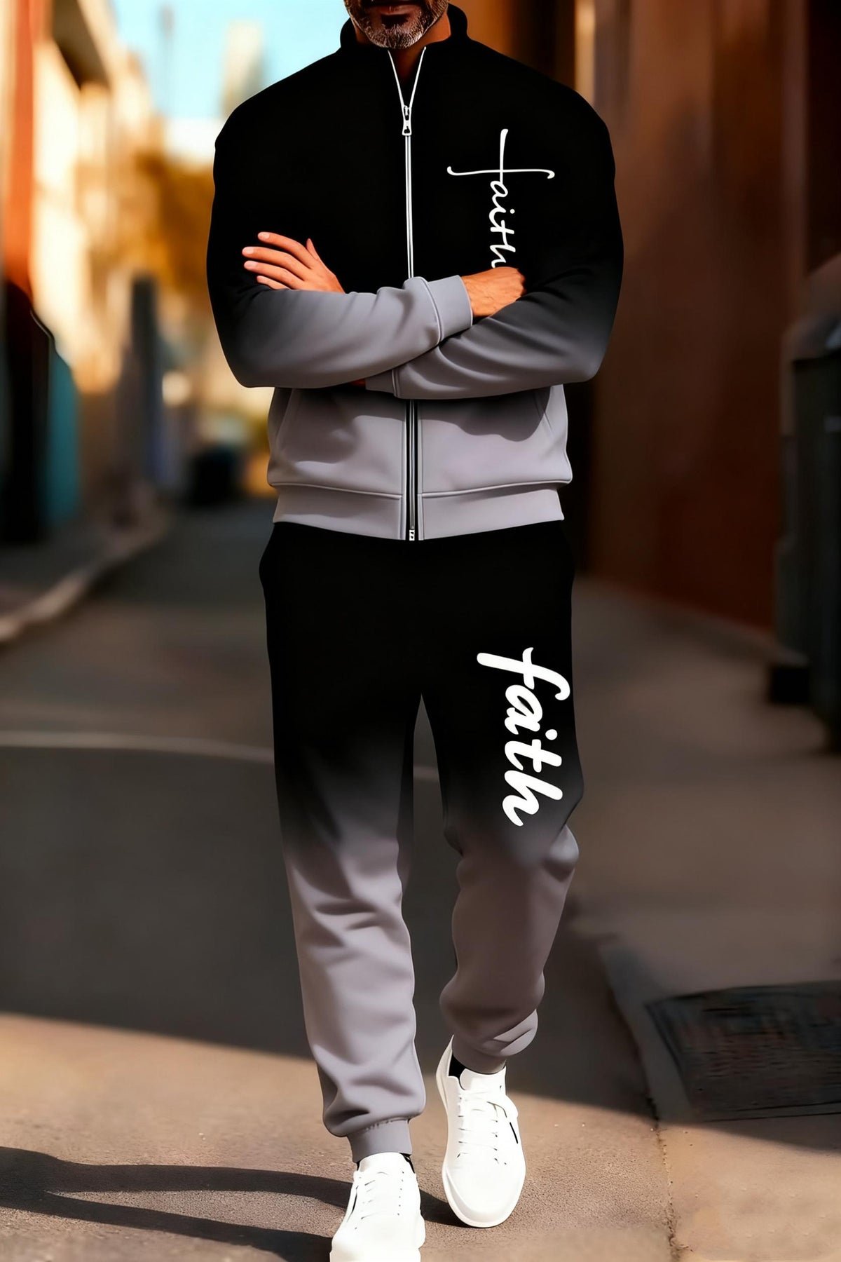 KZZ Stylish Ombre Activewear Set
