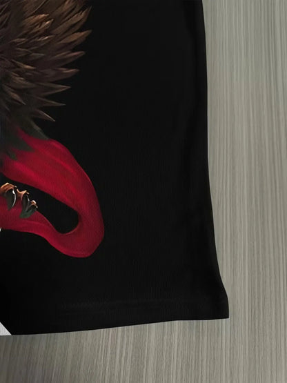 KZZ Crew Neck, Slim-Fit, Short-Sleeve Top