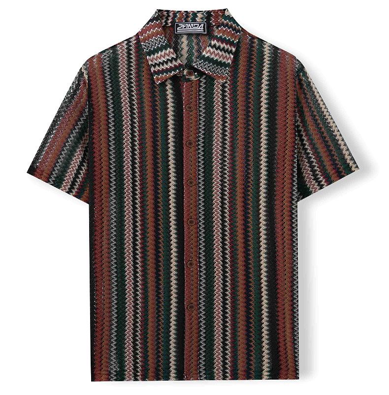 KZZ Casual Lace-up Cutout Top (Men's)