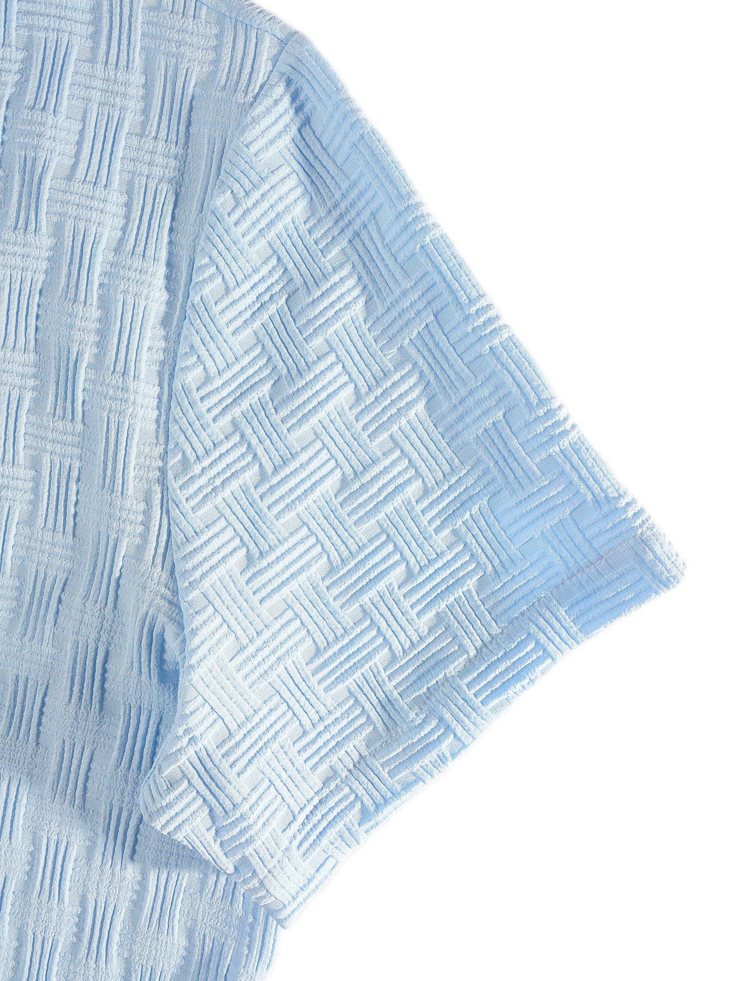 KZZ Men's Textured Two-Piece Set