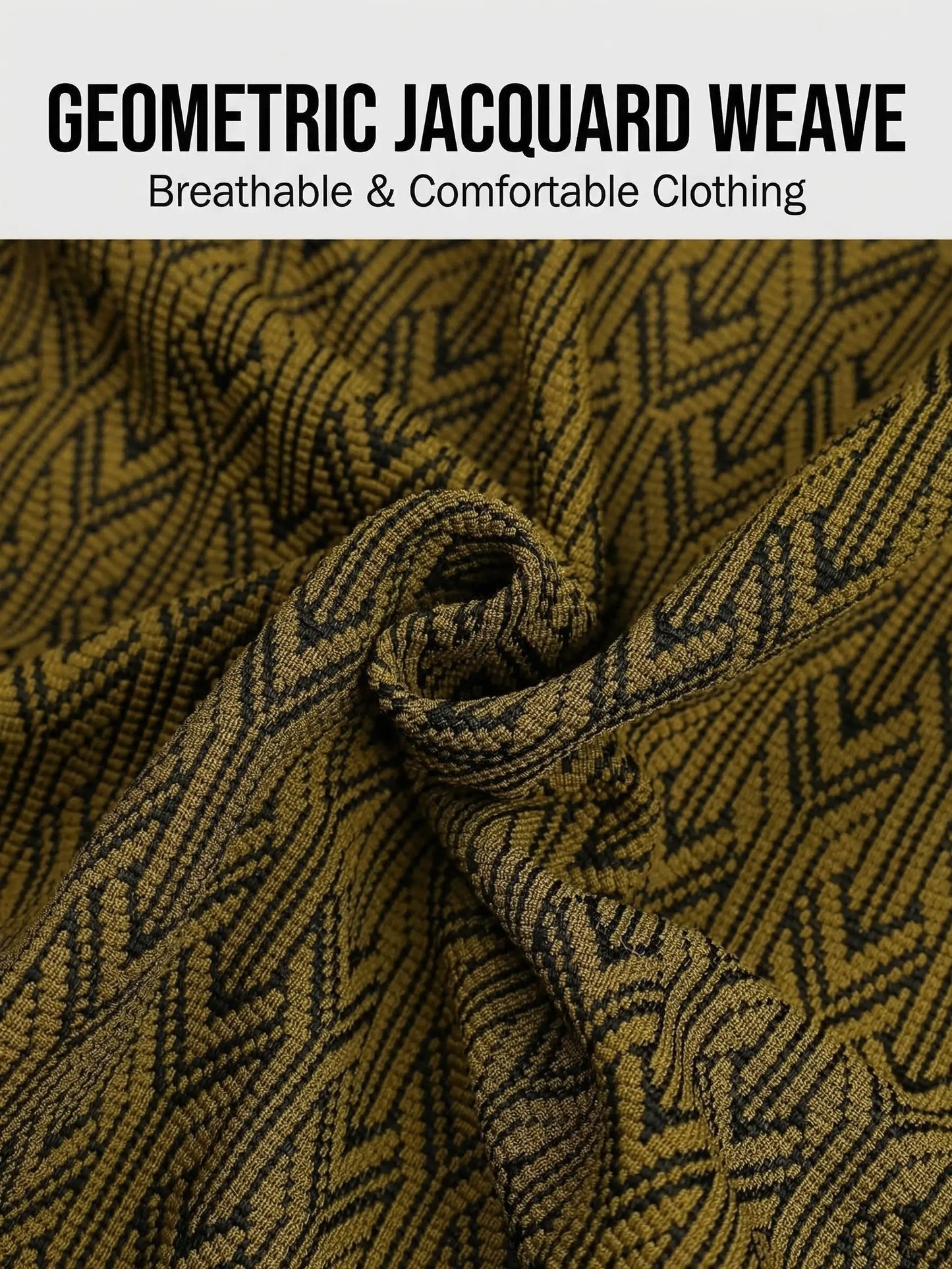 KZZ Men's New Stylish Jacquard Shirt and Shorts Set