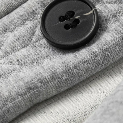 KZZ Men’s Plus-Size Loose-Fit Knitted Cardigan