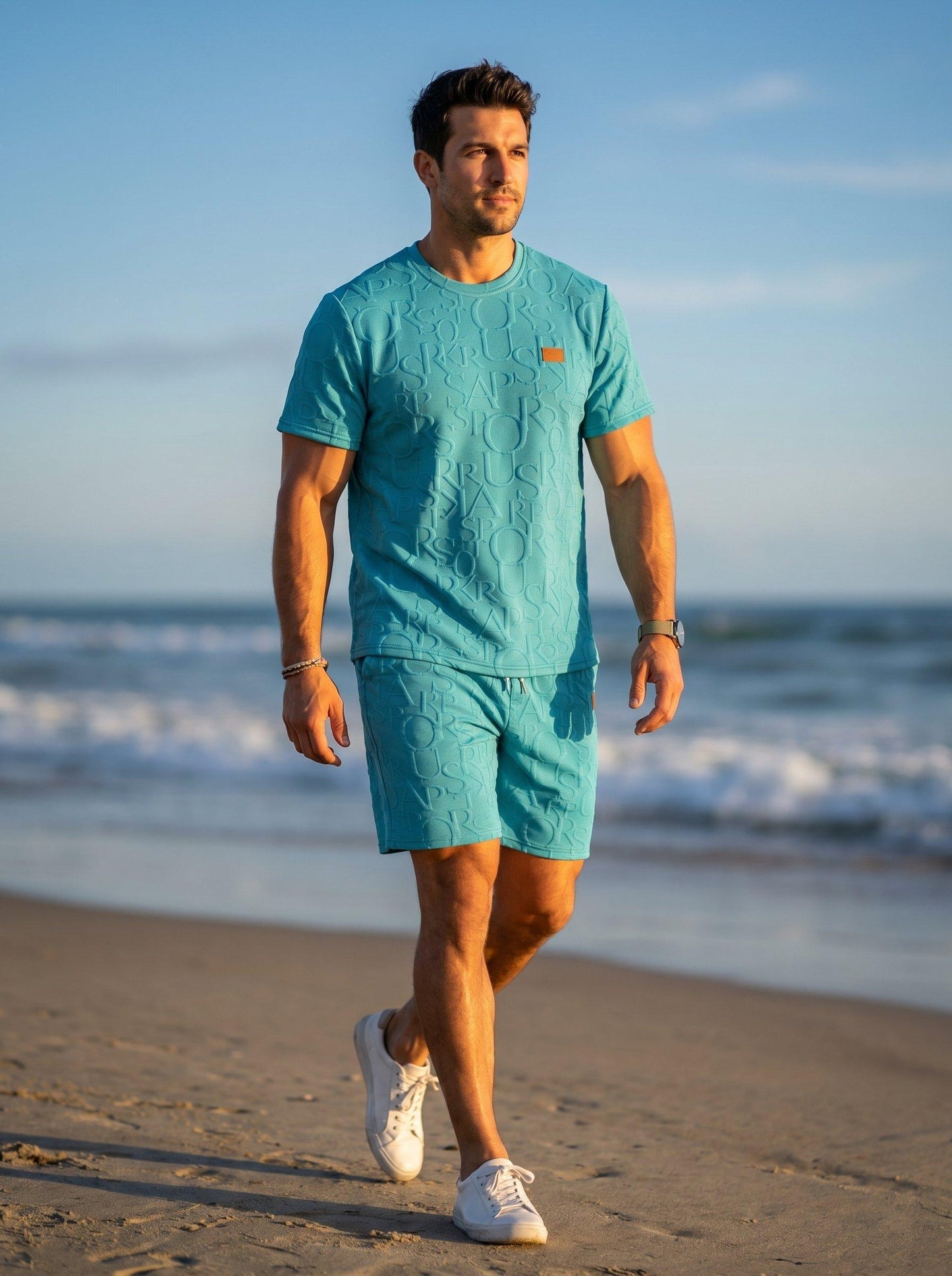 KZZ Men's Casual Fashion Two-Piece Set