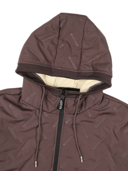 KZZ Men's Quilted Hooded Thermal Set