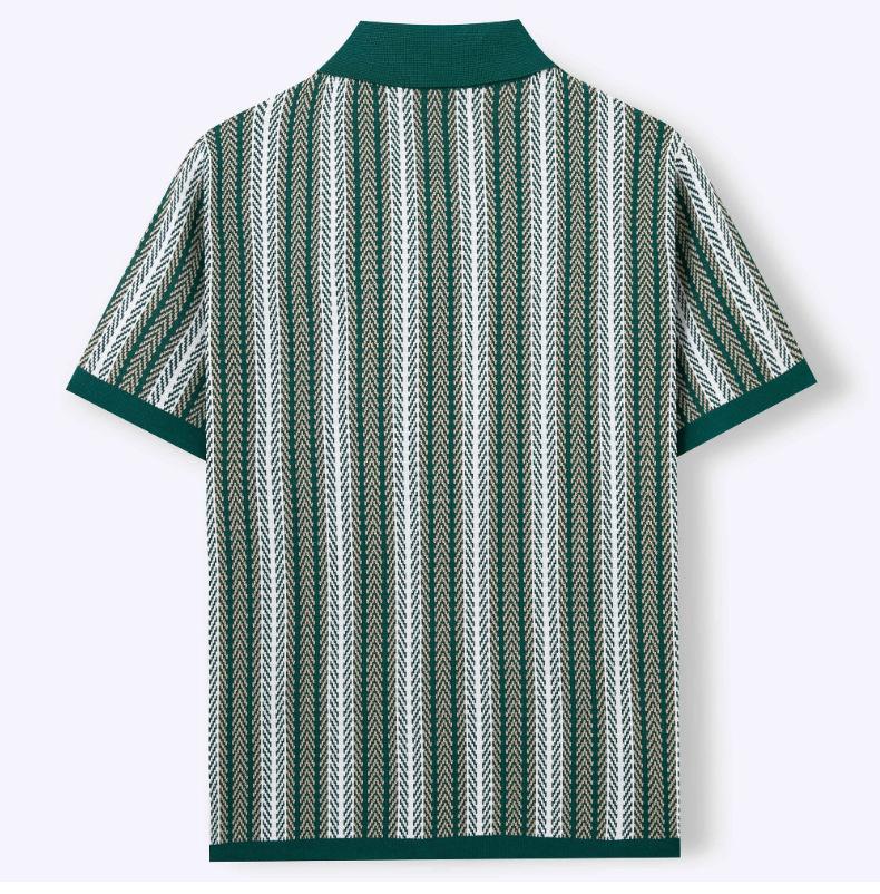 KZZ Men's High-Quality Short-Sleeve Knit Shirt