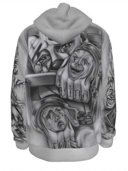 KZZ Men’s 3D Chicano Hoodie