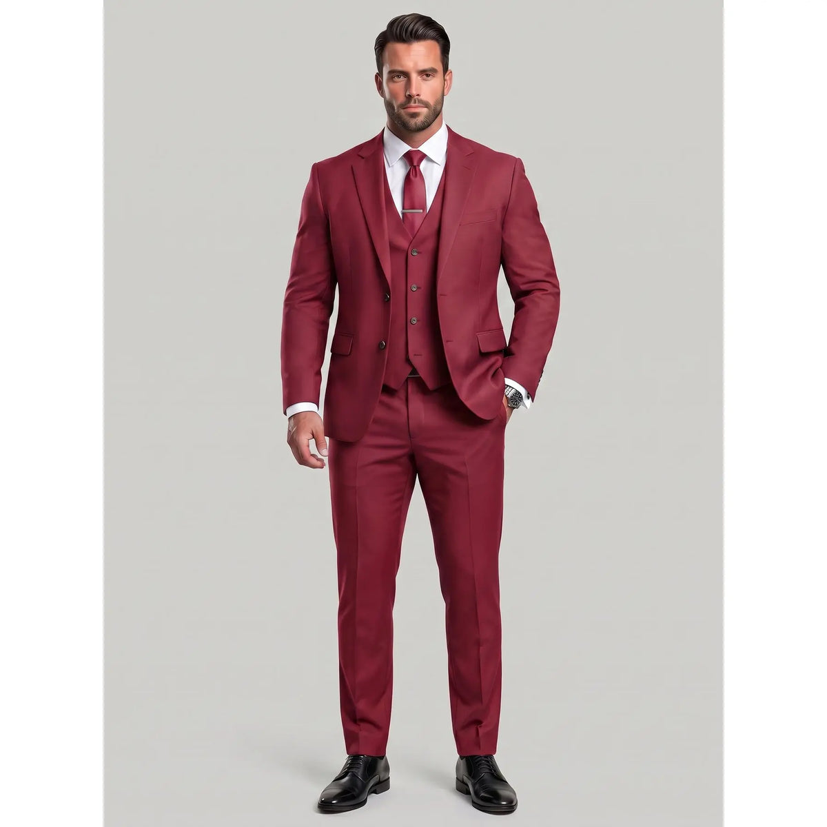 KZZ Men's three-piece suit
