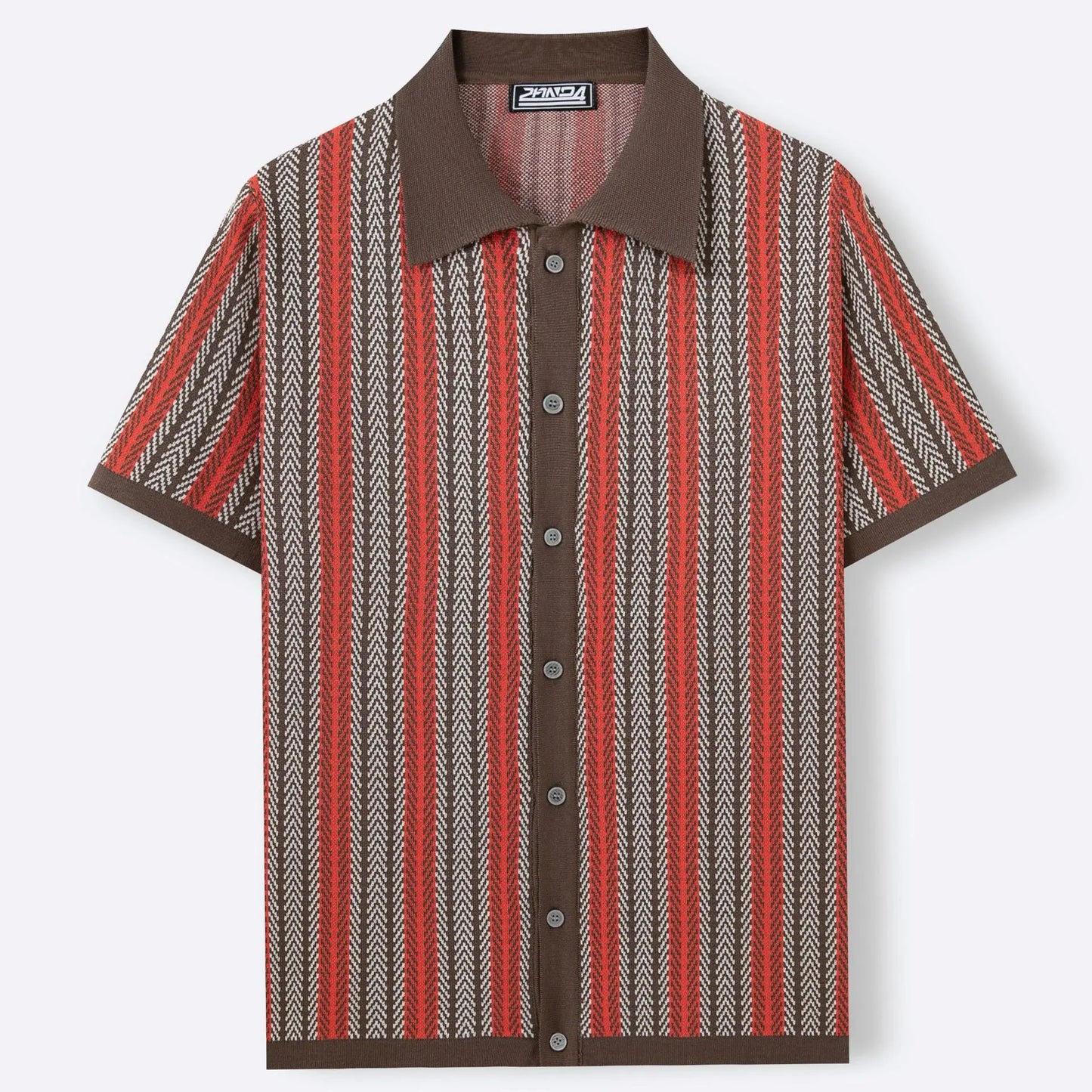 KZZ Men's High-Quality Short-Sleeve Knit Shirt
