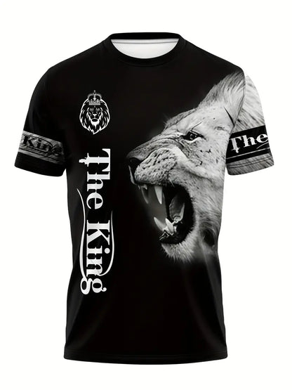 KZZ Men's 3D Lion Print Sports Set