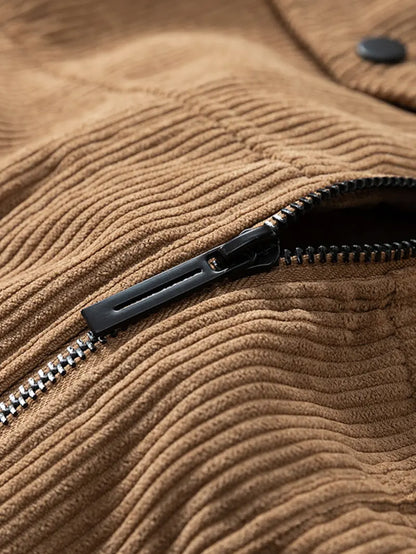 KZZ Men's Retro Corduroy Jacket