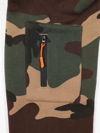 KZZ Men's two-piece camouflage tracksuit