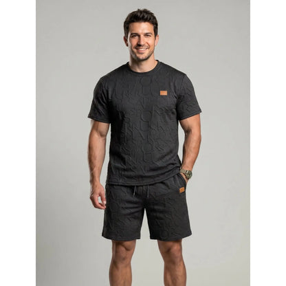 KZZ Men's Casual Fashion Two-Piece Set