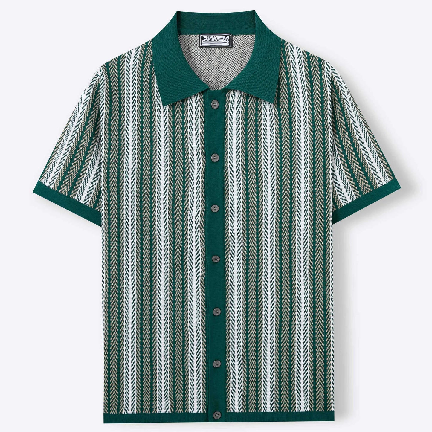 KZZ Men's High-Quality Short-Sleeve Knit Shirt
