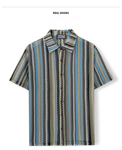 KZZ Casual Lace-up Cutout Top (Men's)