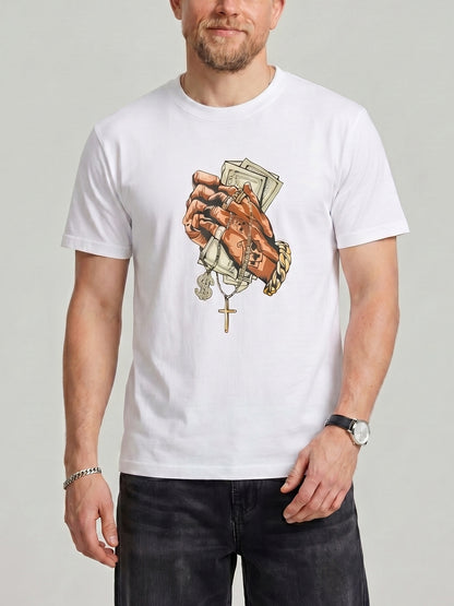 KZZ Printed crew-neck short-sleeve top