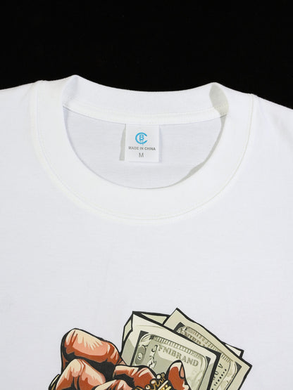 KZZ Printed crew-neck short-sleeve top