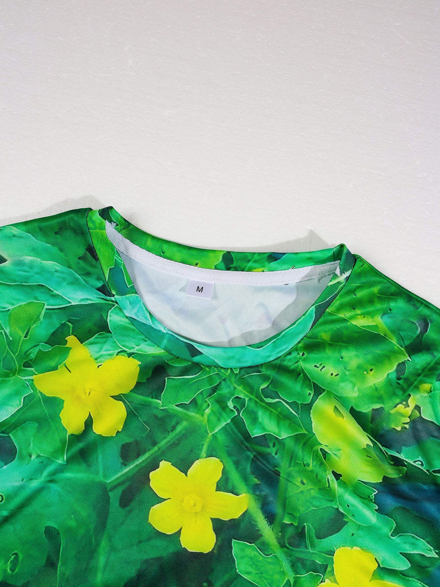 KZZ Printed Crew-Neck Short-Sleeve Top