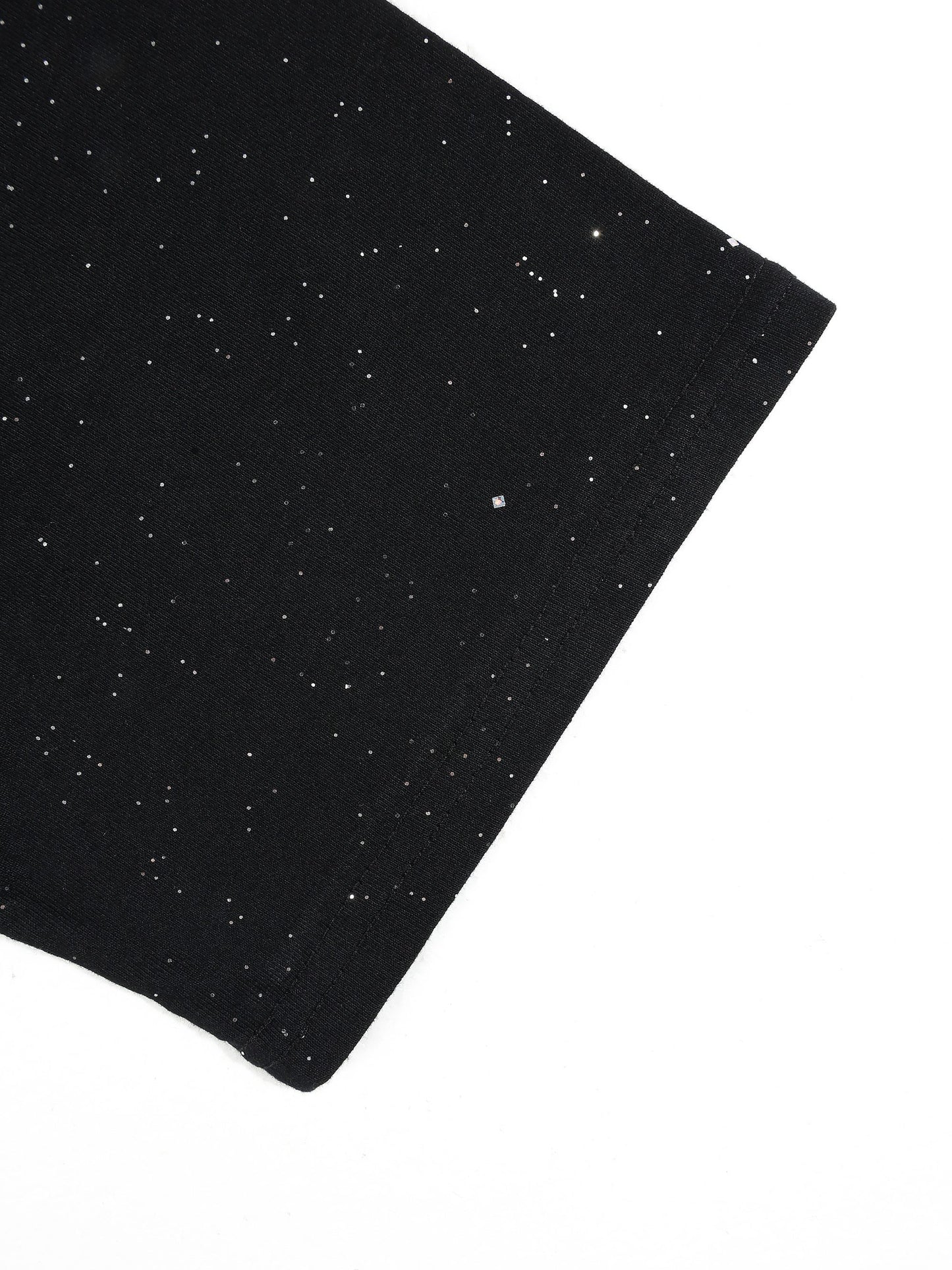 KZZ Men's Short-Sleeve Tee with Dazzling "Starry Sky" Effect