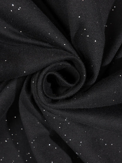 KZZ Men's Short-Sleeve Tee with Dazzling "Starry Sky" Effect