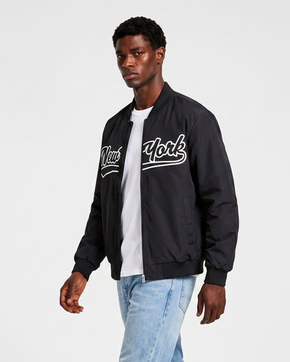 KZZ Letter Print Sports Jacket