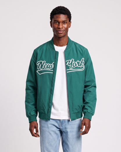 KZZ Letter Print Sports Jacket