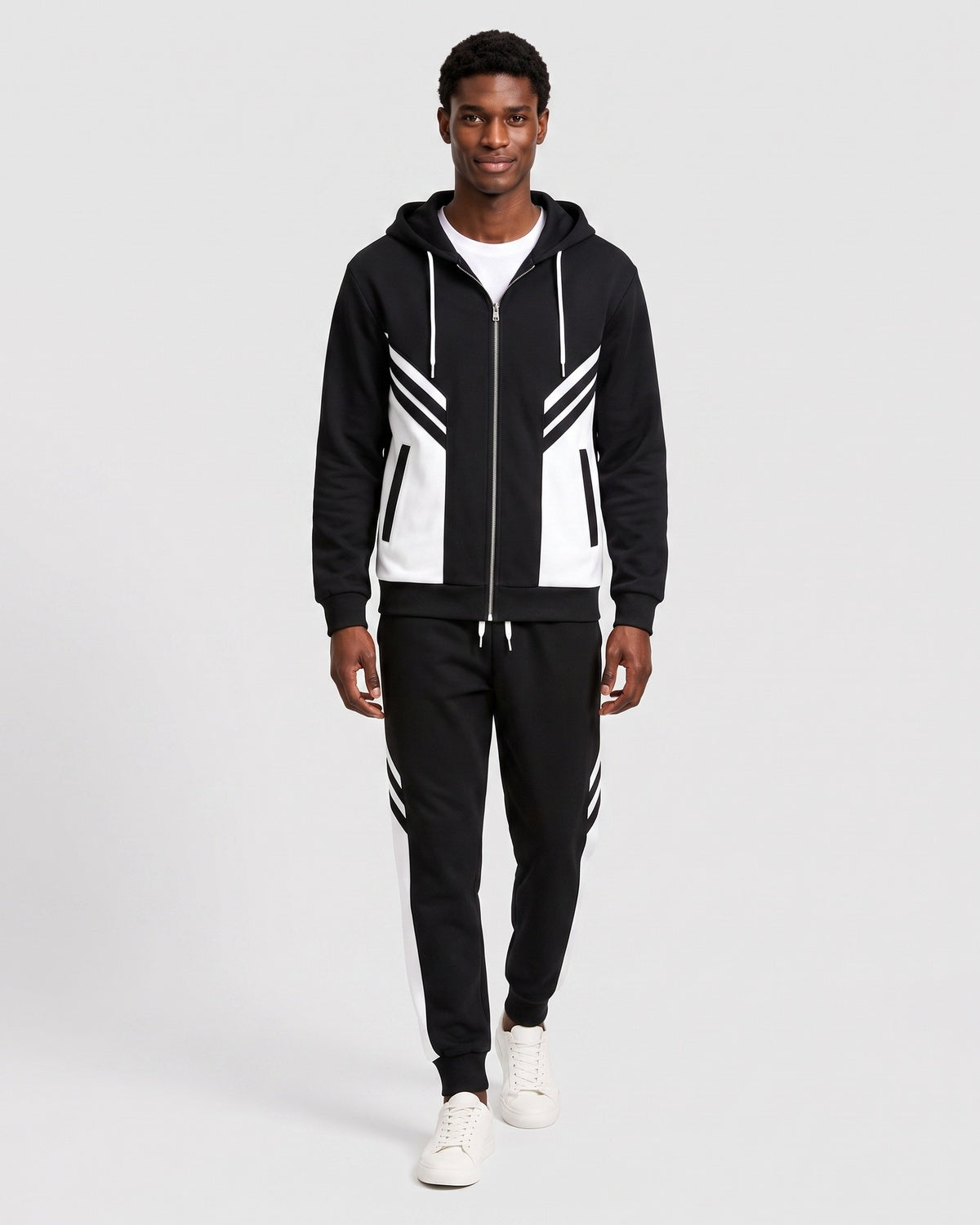KZZ Men's Casual Hooded Tracksuit