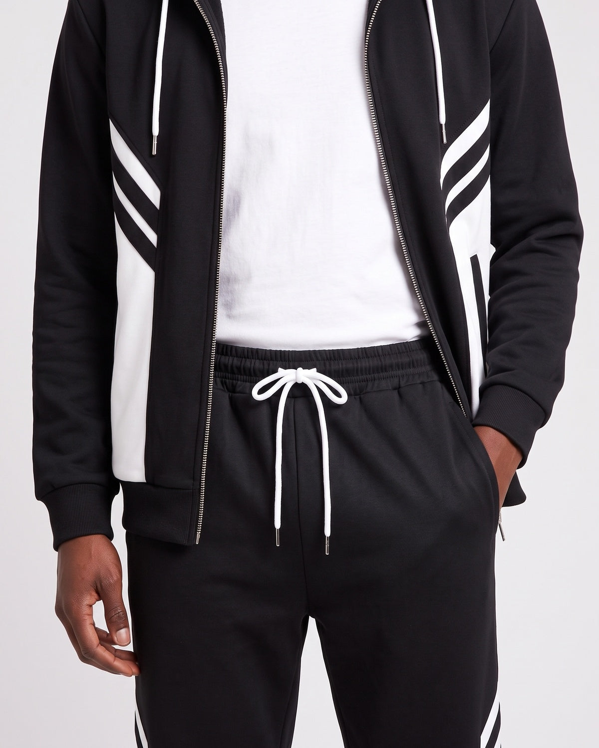 KZZ Men's Casual Hooded Tracksuit