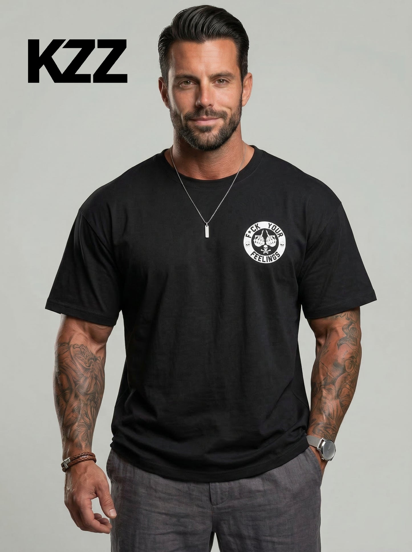 KZZ Streetwear Casual Angel graphic tee shirts