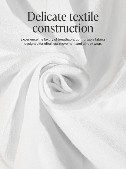 KZZ Men's Breathable Linen Drawstring-Waist Trousers