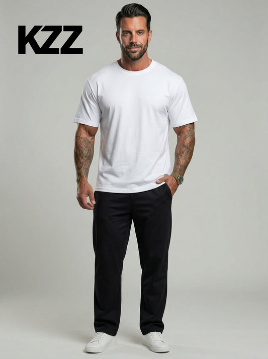KZZ Men's Active Short Sleeve T Shirts