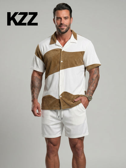 KZZ Men's Summer Vacation Set