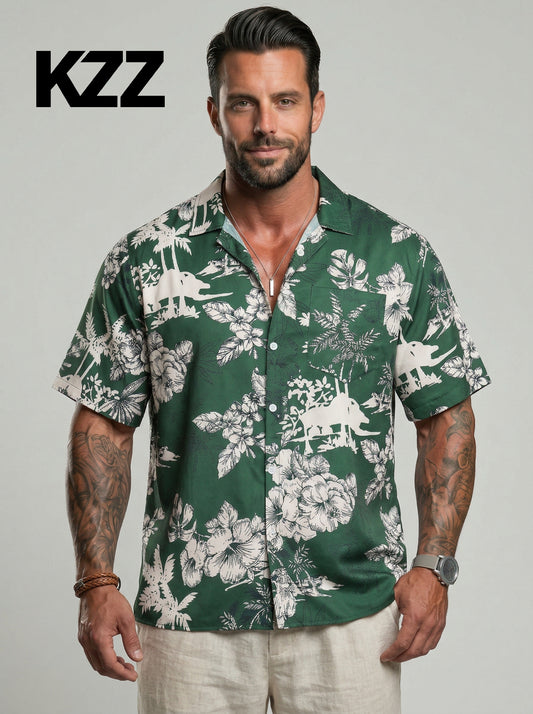 KZZ Men's Hawaiian Shirt