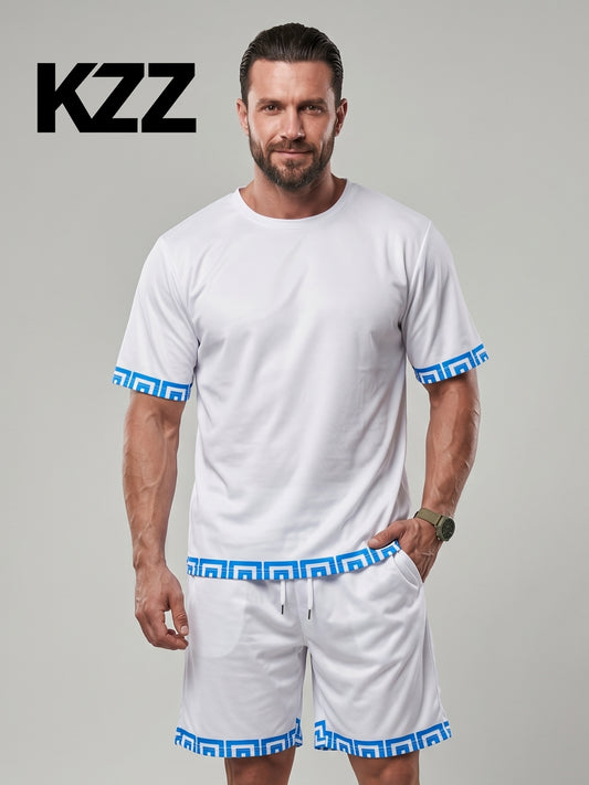 KZZ Men's Two-Piece Loungewear Set