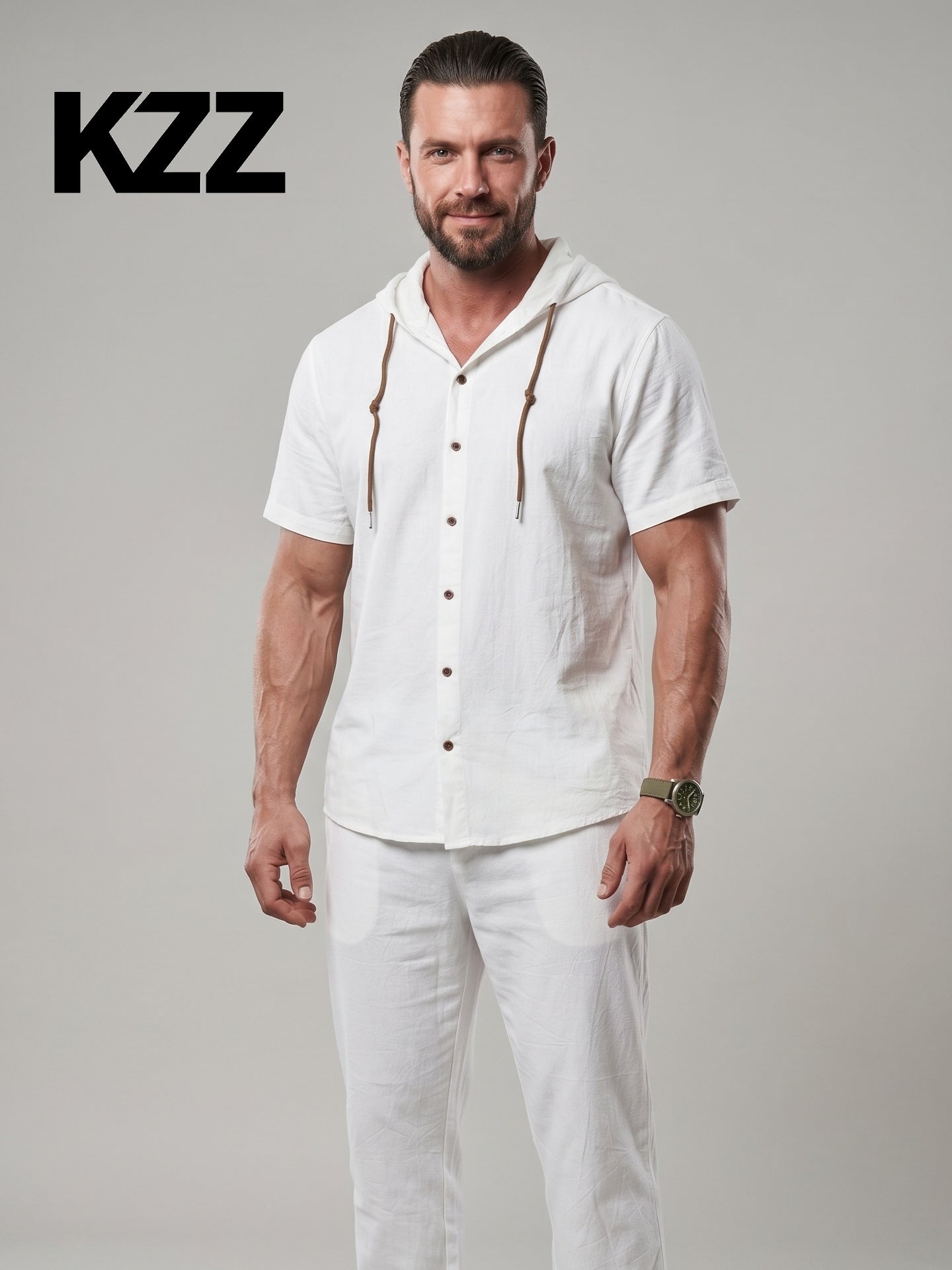 KZZ Men's lightweight two-piece set