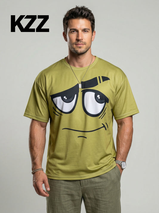KZZ Men's 3D-Printed T-Shirt