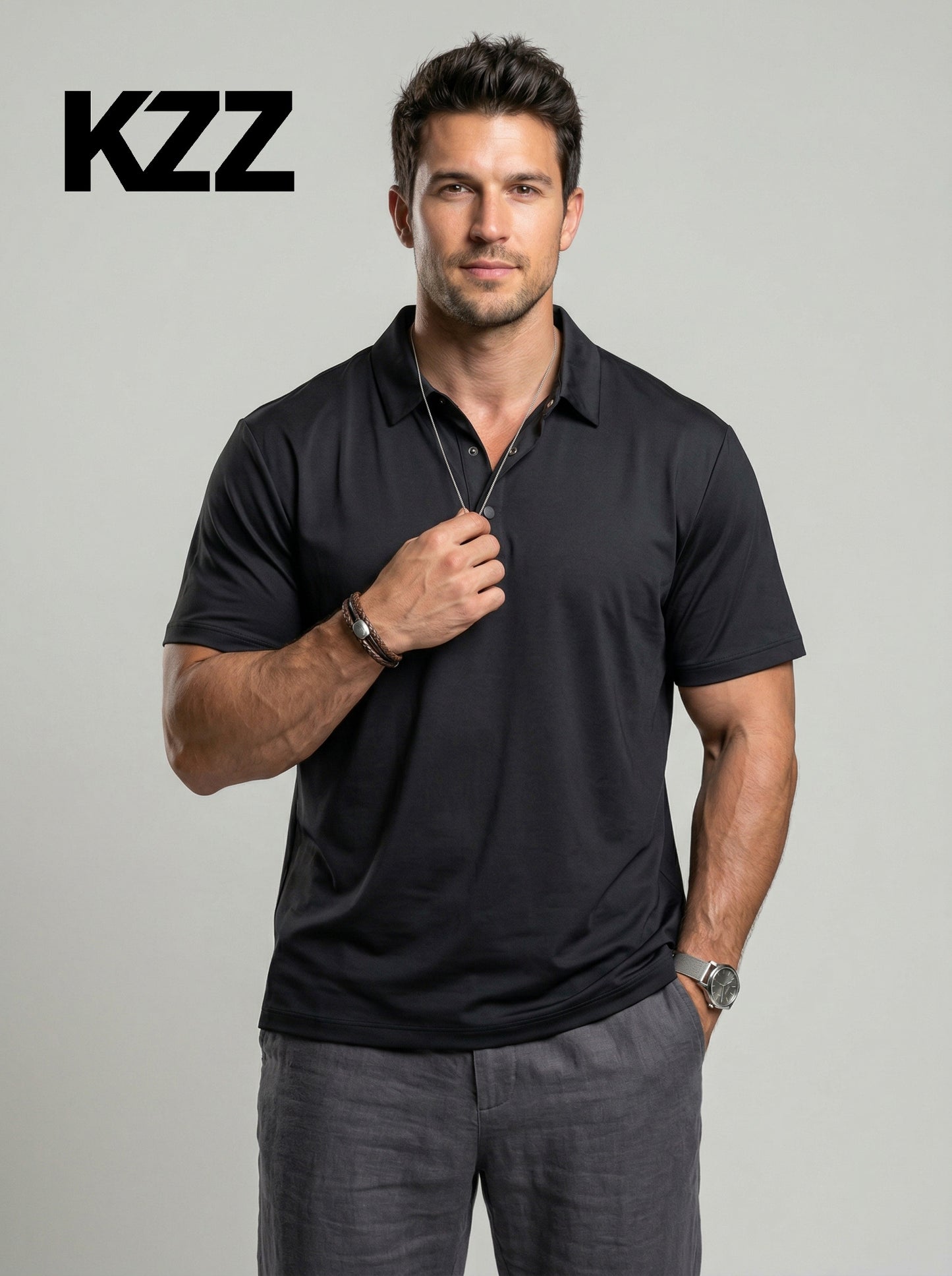KZZ Men's Polo Shirt