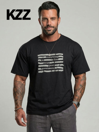 KZZ Casual Short-Sleeve T-Shirt