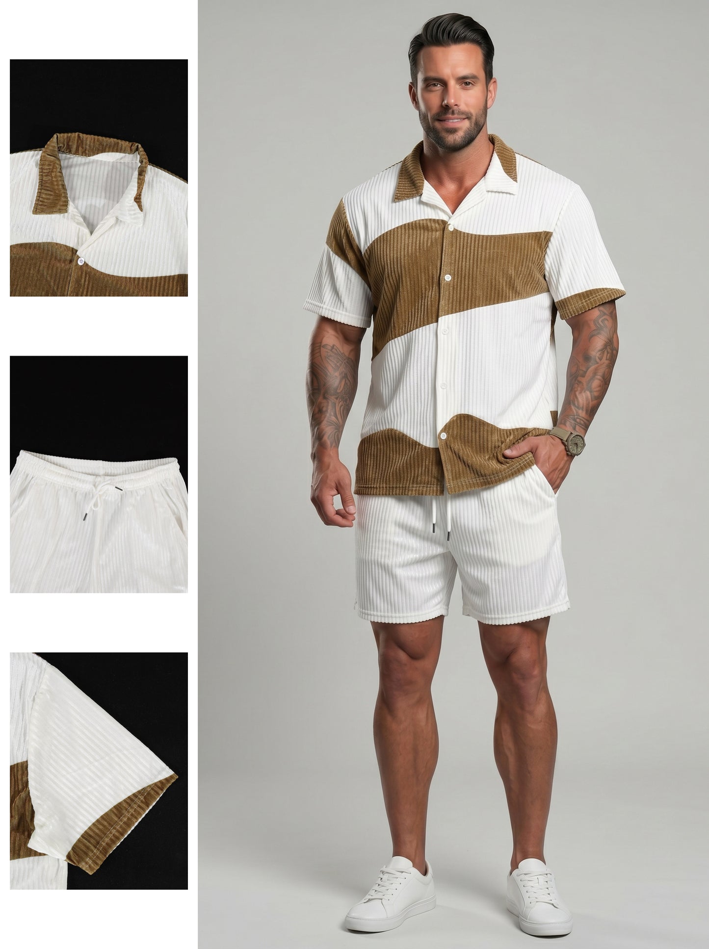 KZZ Men's Summer Vacation Set