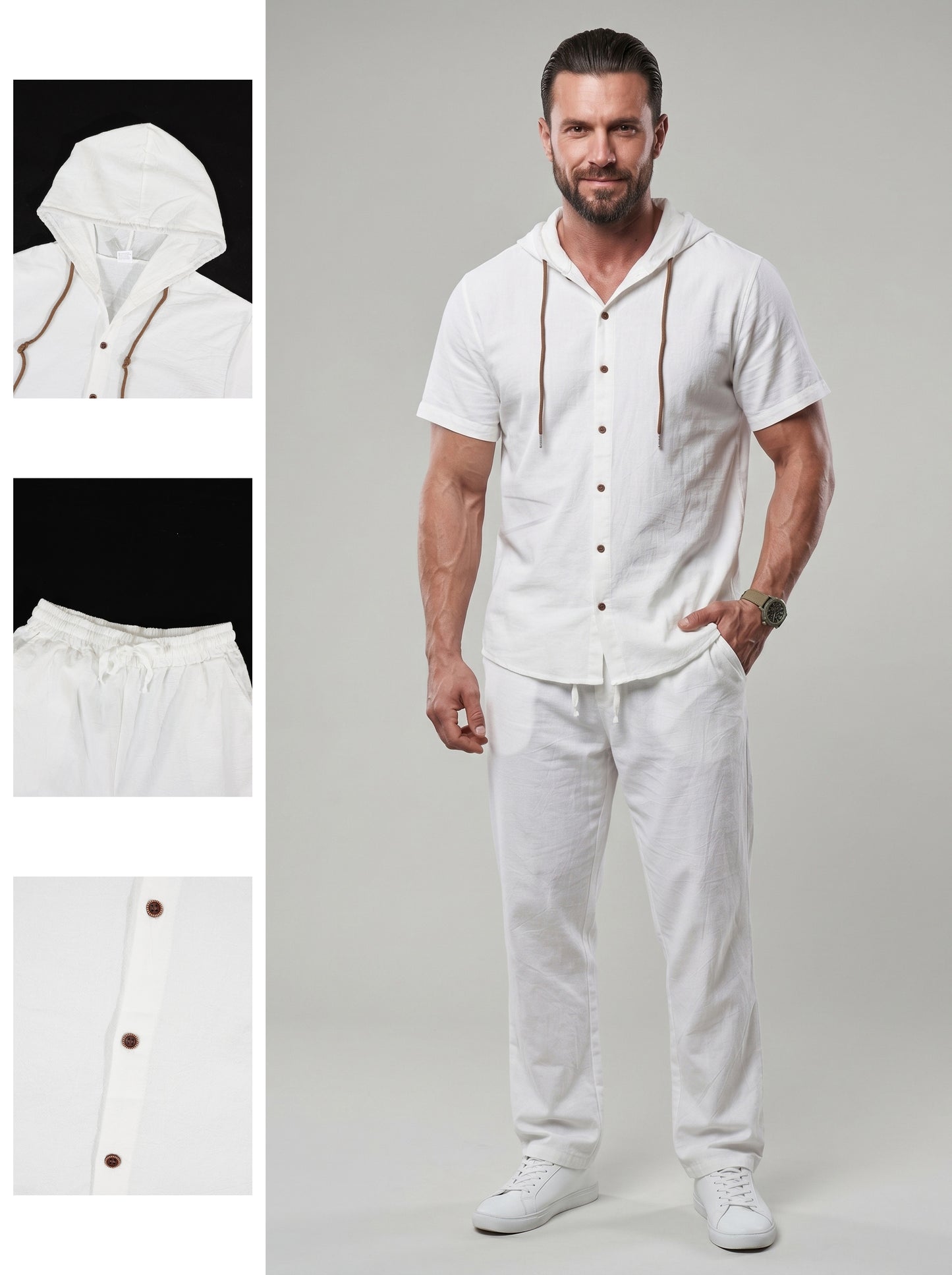 KZZ Men's lightweight two-piece set