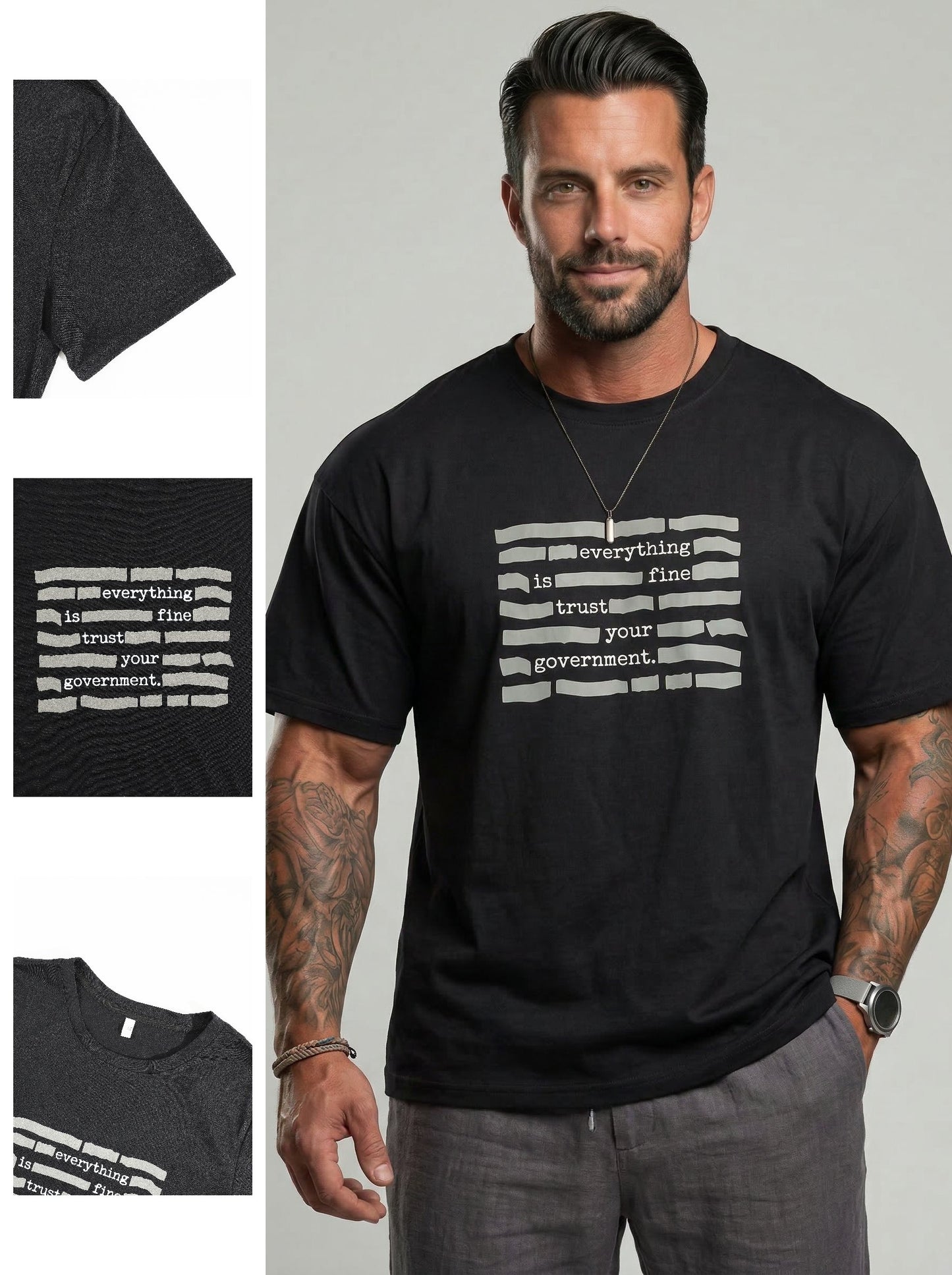 KZZ Casual Short-Sleeve T-Shirt