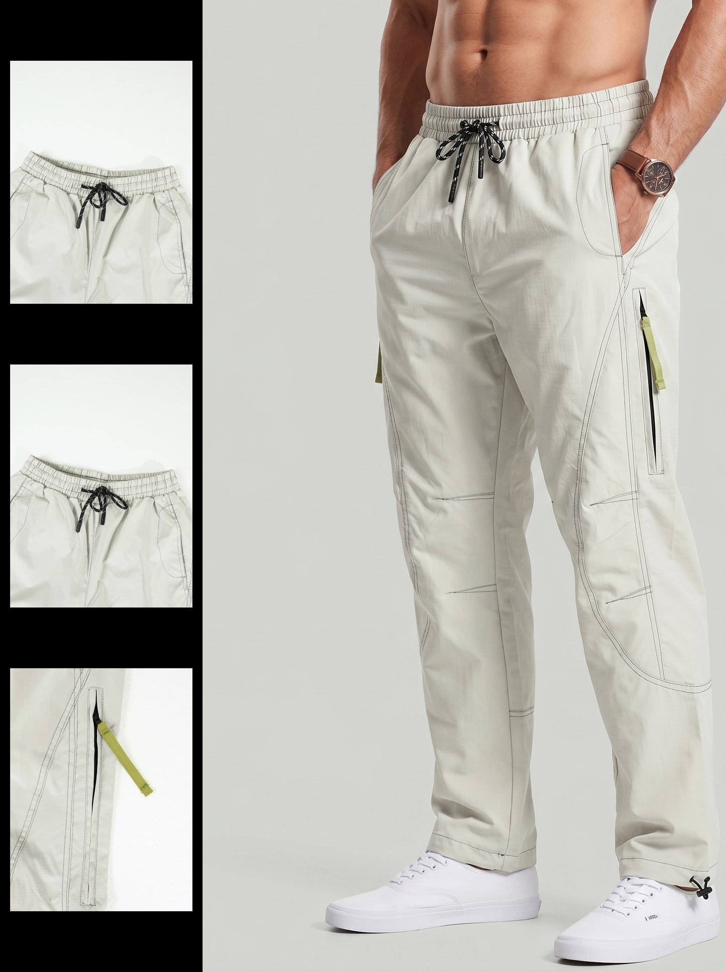 KZZ Casual Cargo Parachute Pants