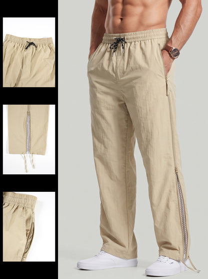 KZZ Men's Wide-Leg Techwear Trousers