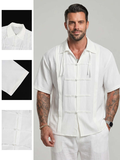 KZZ New Chinese-Style & Hong Kong-Style Youth Shirt