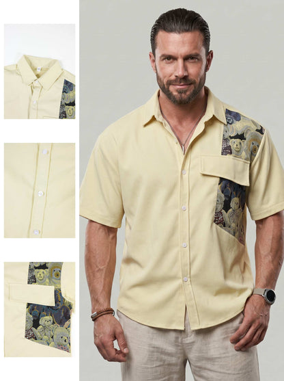 KZZ Men's Summer Short-Sleeve Shirt