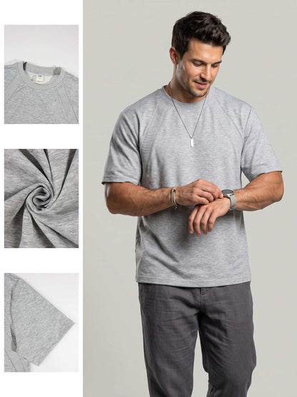 KZZ Men's Crew Neck T-Shirt