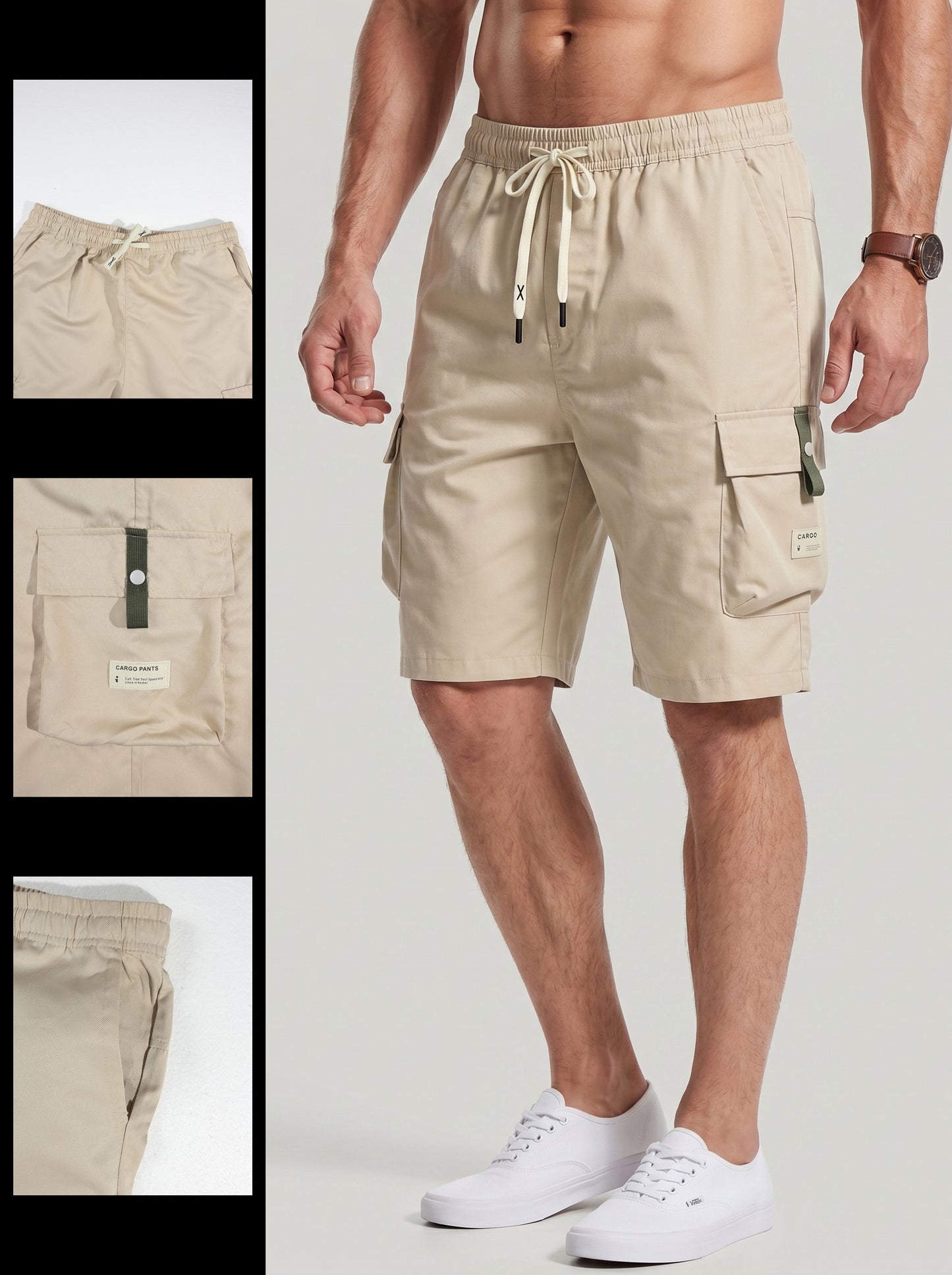 KZZ Men's Summer Cargo Pants