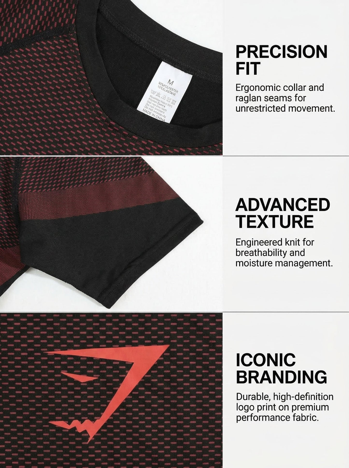 KZZ Men's  Casual Running  Short Sleeve T-Shirt